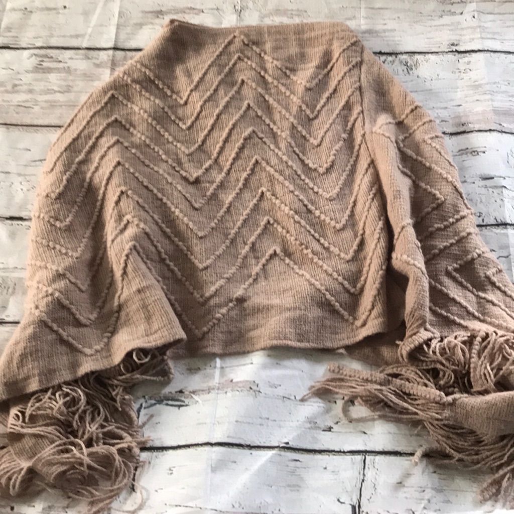 Pink Patterned Poncho